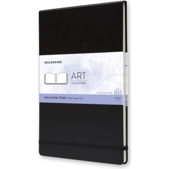 Блокнот для акварели MOLESKINE CLASSIC WATERCOLOUR A4, нелинованный, черный
