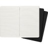Набор из 3 блокнотов MOLESKINE CAHIER JOURNAL Large, линейка, черный QP316