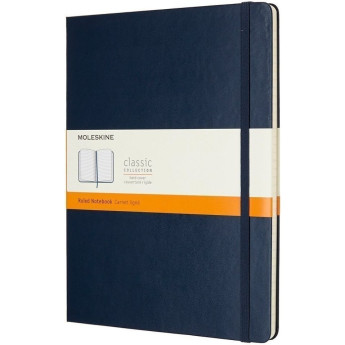 Блокнот MOLESKINE Classic Medium, в линейку, сапфировый синий