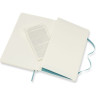 Блокнот MOLESKINE Classic Soft Large, нелинованный, голубой QP618B35