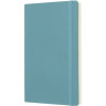 Блокнот MOLESKINE Classic Soft Pocket, линейка, голубой QP611B35