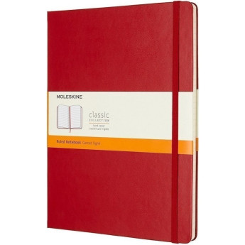Блокнот MOLESKINE Classic XLarge, линейка, красный