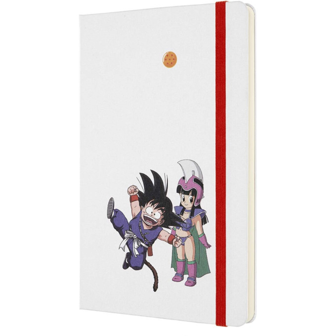 Блокнот MOLESKINE LIMITED EDITION DRAGONBALL LARGE, линейка, белый Chi-Chi LEDGQP066D
