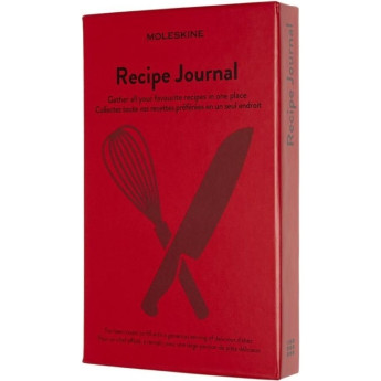 Блокнот MOLESKINE PASSION RECIPE LARGE, линейка, красный