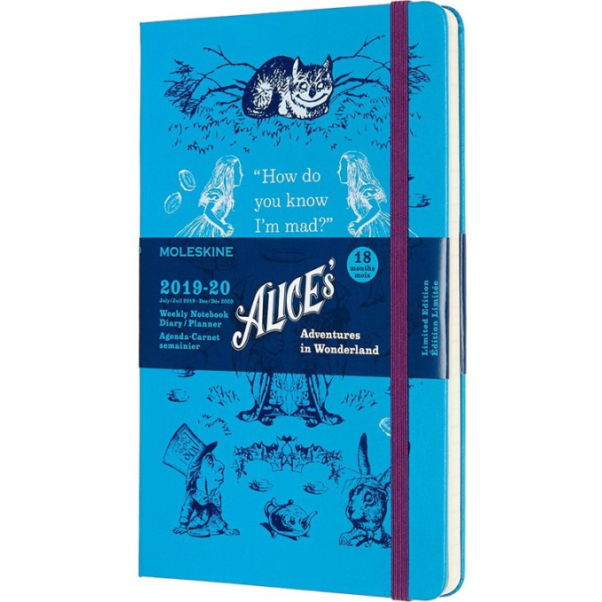 Еженедельник MOLESKINE Academic Alice WKNT Large (голубой) DAL18WN3Y20